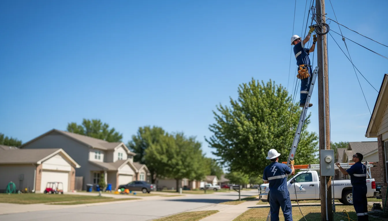 Residential electrician providing installation services in Oceana, WV